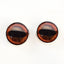 Brown Giraffe Inspired Sew-On Button Glass Eyes - Prismatic Fiber Arts