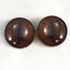 Brown Koala Inspired Sew-On Button Glass Eyes - Prismatic Fiber Arts
