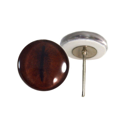 Brown Koala Glass Eyes on Wire Pin Posts