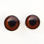Brown Monkey Inspired Sew-On Button Glass Eyes - Prismatic Fiber Arts