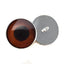 Brown Monkey Inspired Sew-On Button Glass Eyes - Prismatic Fiber Arts
