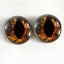 Brown Steampunk Cat Dragon Sew-On Button Glass Eyes - Prismatic Fiber Arts