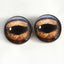 Brown Toad Frog Amphibian Sew-On Button Glass Eyes - Prismatic Fiber Arts