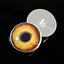 Light Brown Wolf Sew-On Button Glass Eyes - Prismatic Fiber Arts