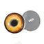 Light Brown Wolf Sew-On Button Glass Eyes - Prismatic Fiber Arts