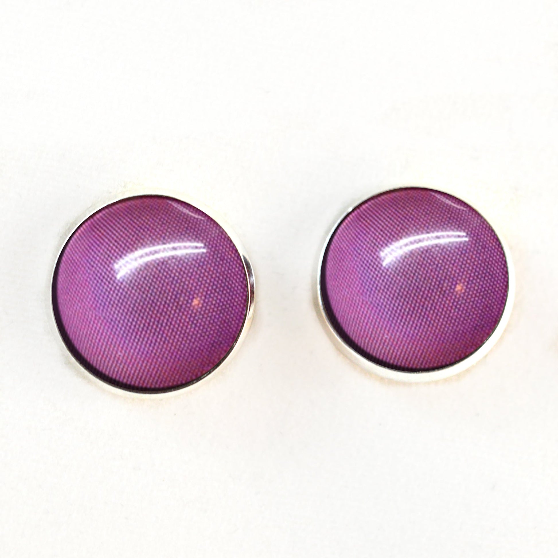 Burgundy Fly Compound Insect Sew-On Button Glass Eyes - Prismatic Fiber Arts