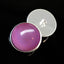 Burgundy Fly Compound Insect Sew-On Button Glass Eyes - Prismatic Fiber Arts