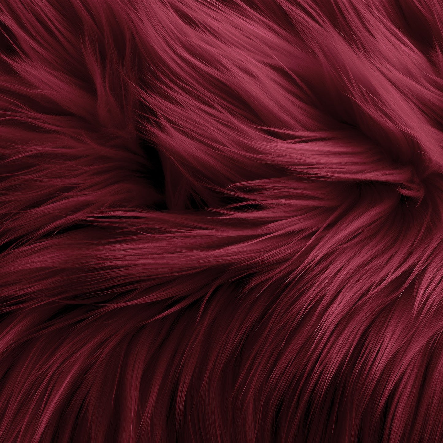 Round Shaggy Faux Fur Fabric - 30 Inches Diameter - Circular Fluffy Faux Fur for Home Decor