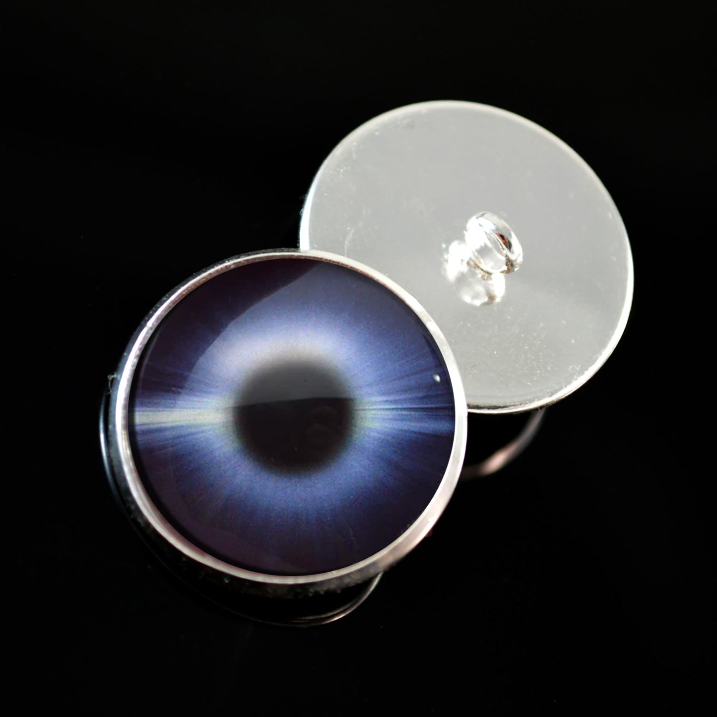 Burst of Light Sew-On Button Glass Eyes - Prismatic Fiber Arts