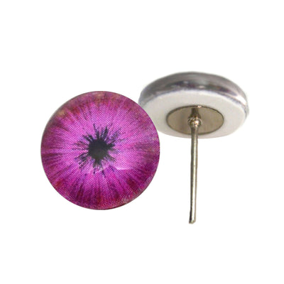 Burst of Pink Cyberpunk Glass Eyes on Wire Pin Posts