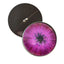 Burst of Pink Cyberpunk Sew-On Button Glass Eyes - Prismatic Fiber Arts