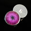 Burst of Pink Cyberpunk Sew-On Button Glass Eyes - Prismatic Fiber Arts