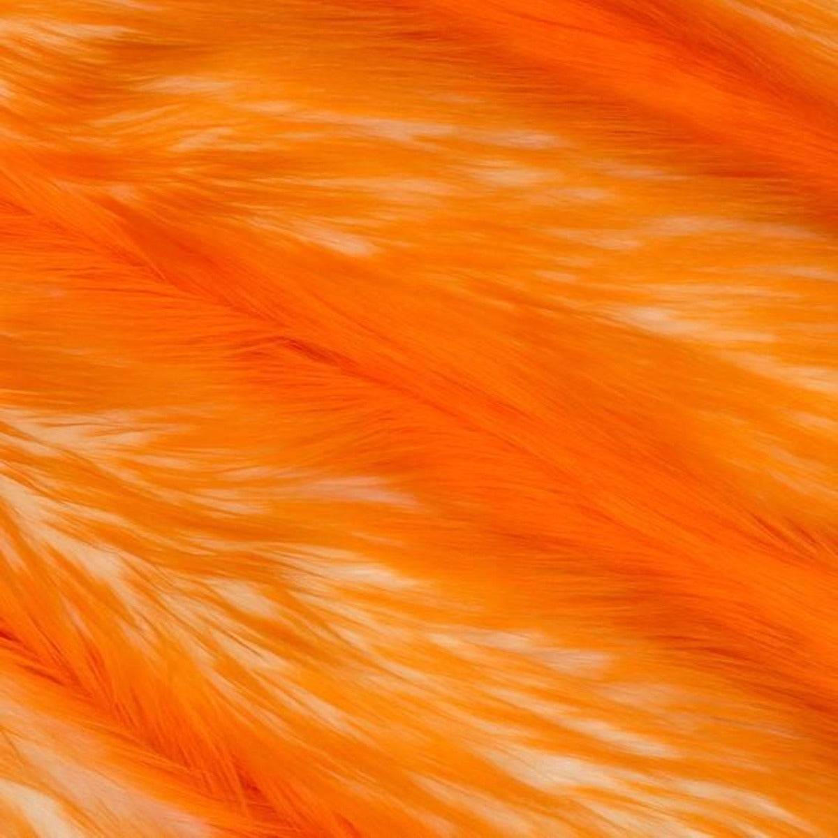 Snow Luxury Two Tone Shaggy Faux Fur Fabric - Prismatic Fiber Arts