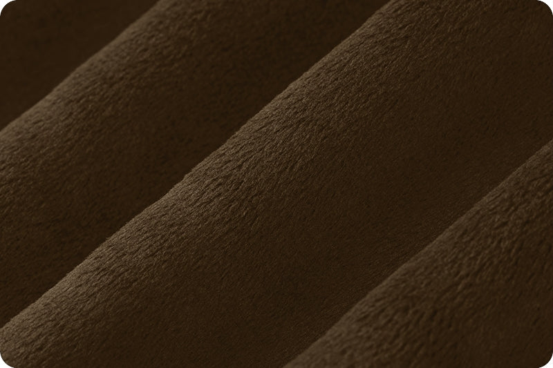 Brown Cuddle 3 58/60" Solid Minky Fabric Per Yard - Prismatic Fiber Arts