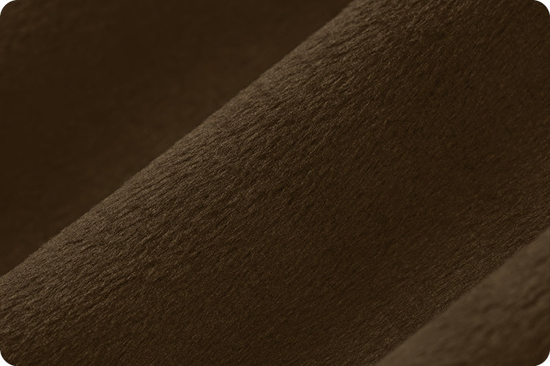 Brown Cuddle 3 58/60" Solid Minky Fabric Per Yard - Prismatic Fiber Arts