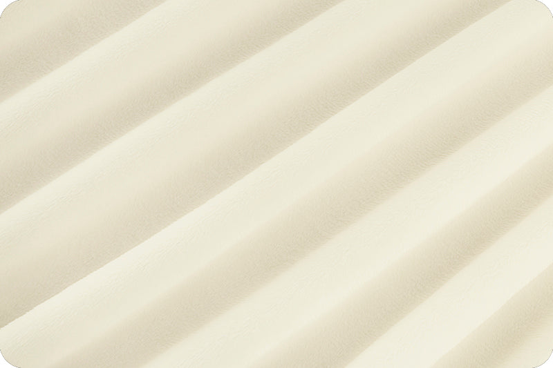 Ivory Cuddle 3 58/60" Solid Minky Fabric Per Yard - Prismatic Fiber Arts