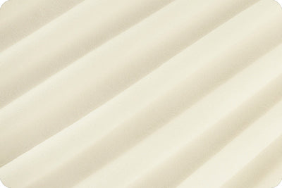 Ivory Cuddle 3 58/60" Solid Minky Fabric Per Yard - Prismatic Fiber Arts