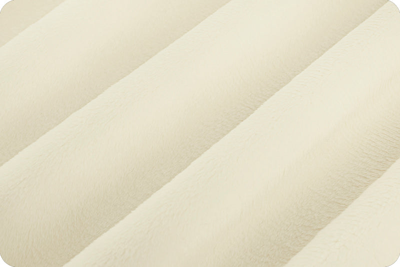 Ivory Cuddle 3 58/60" Solid Minky Fabric Per Yard - Prismatic Fiber Arts