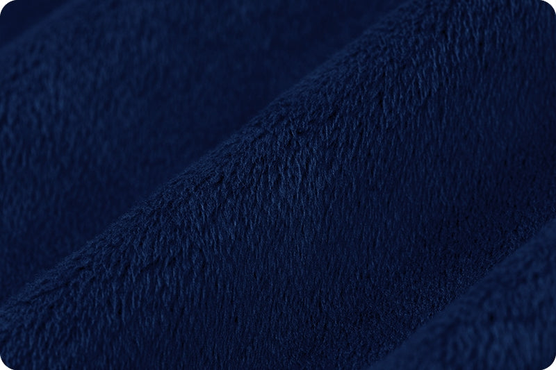 Navy Cuddle 3 58/60" Solid Minky Fabric Per Yard - Prismatic Fiber Arts