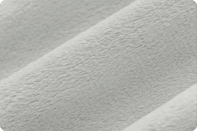 Silver Cuddle 3 58/60" Solid Minky Fabric Per Yard