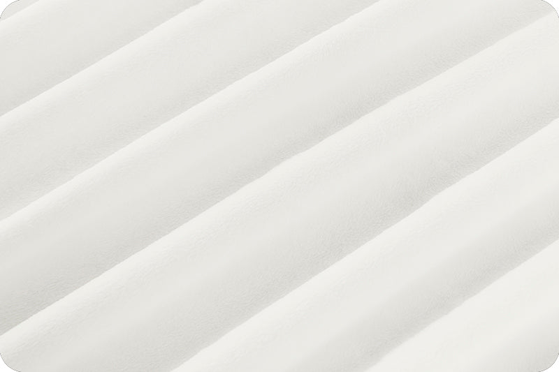 White Cuddle 3 58/60" Solid Minky Fabric Per Yard - Prismatic Fiber Arts