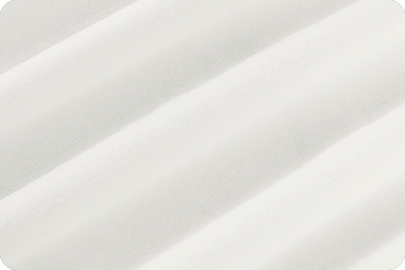 White Cuddle 3 58/60" Solid Minky Fabric Per Yard - Prismatic Fiber Arts