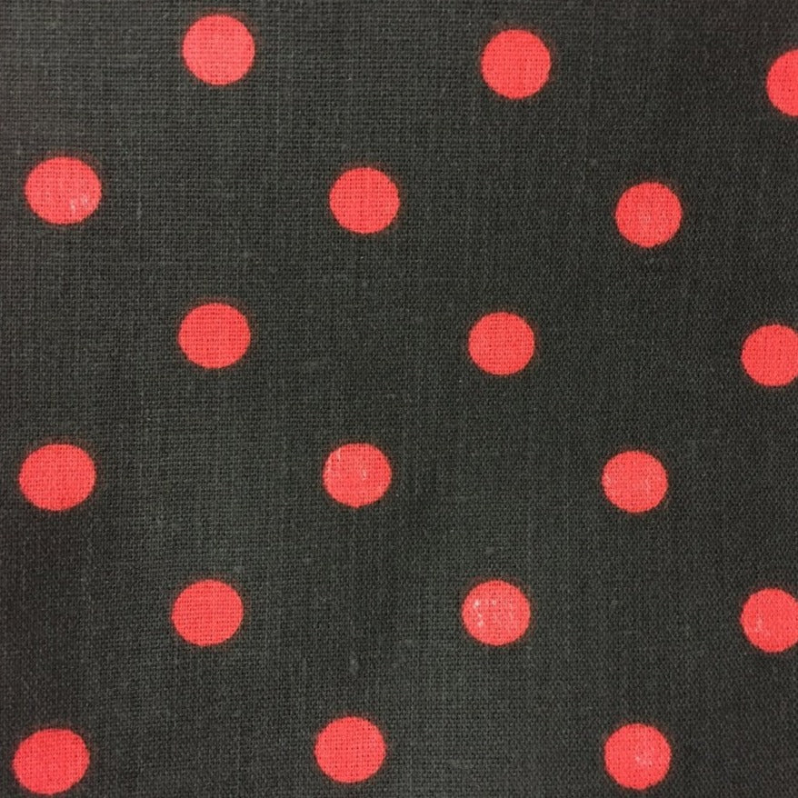 Small Polka Dot Print Poly Cotton Fabric - Prismatic Fiber Arts
