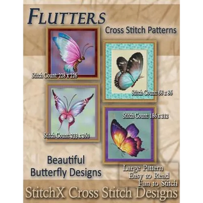 Flutters Cross Stitch Patterns: Beautiful Butterfly Designs