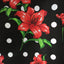 Lily Floral Polka Dot Print Poly Cotton Fabric - Prismatic Fiber Arts