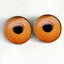 Carved Pumpkin Jack O' Lantern Sew-On Button Glass Eyes - Prismatic Fiber Arts
