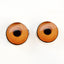 Carved Pumpkin Jack O' Lantern Sew-On Button Glass Eyes - Prismatic Fiber Arts