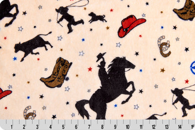 Natural Junior Rodeo Digital Cloud Cuddle 58/60" Fabric Per Yard - Prismatic Fiber Arts