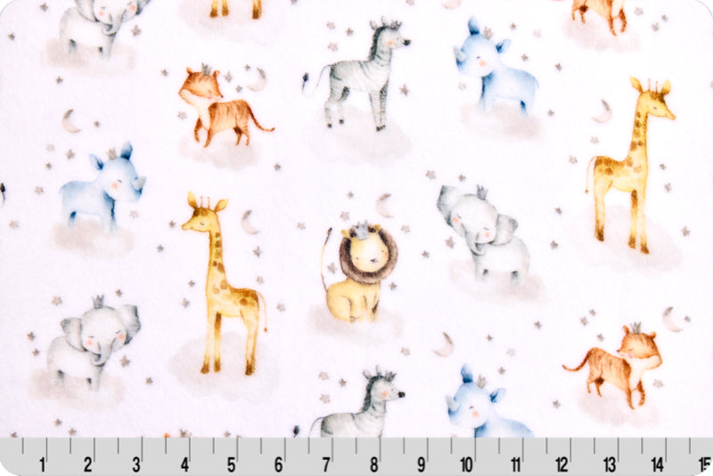 Safari Lullaby Cloud Cuddle Fabric per yard - Prismatic Fiber Arts