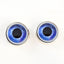 Celestial Blue Doll Sew-On Button Glass Eyes - Prismatic Fiber Arts