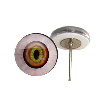 Changeling Cat Human Glass Eyes on Wire Pin Posts