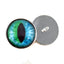 Blue and Green Cheshire Cat Sew-On Button Glass Eyes - Prismatic Fiber Arts