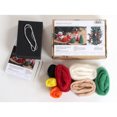Ashford Needle Felting Kit - Christmas Special - Prismatic Fiber Arts