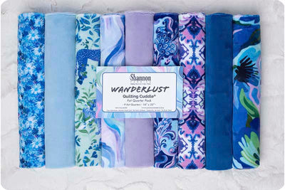Quilting Cuddle Fat Quarter Pack Wanderlust Blue - Prismatic Fiber Arts
