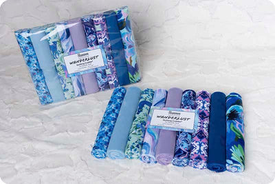 Quilting Cuddle Fat Quarter Pack Wanderlust Blue - Prismatic Fiber Arts