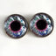 Clockwork Blue Purple Steampunk Sew-On Button Glass Eyes - Prismatic Fiber Arts