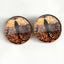 Copper Bullfrog Sew-On Button Glass Eyes - Prismatic Fiber Arts