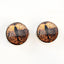 Copper Bullfrog Sew-On Button Glass Eyes - Prismatic Fiber Arts