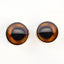 Corn Snake Inspired Sew-On Button Glass Eyes - Prismatic Fiber Arts