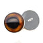 Corn Snake Inspired Sew-On Button Glass Eyes - Prismatic Fiber Arts
