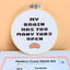 CPU Overload - Funny Relatable Cross Stitch Kit by Room for Calm - Prismatic Fiber Arts