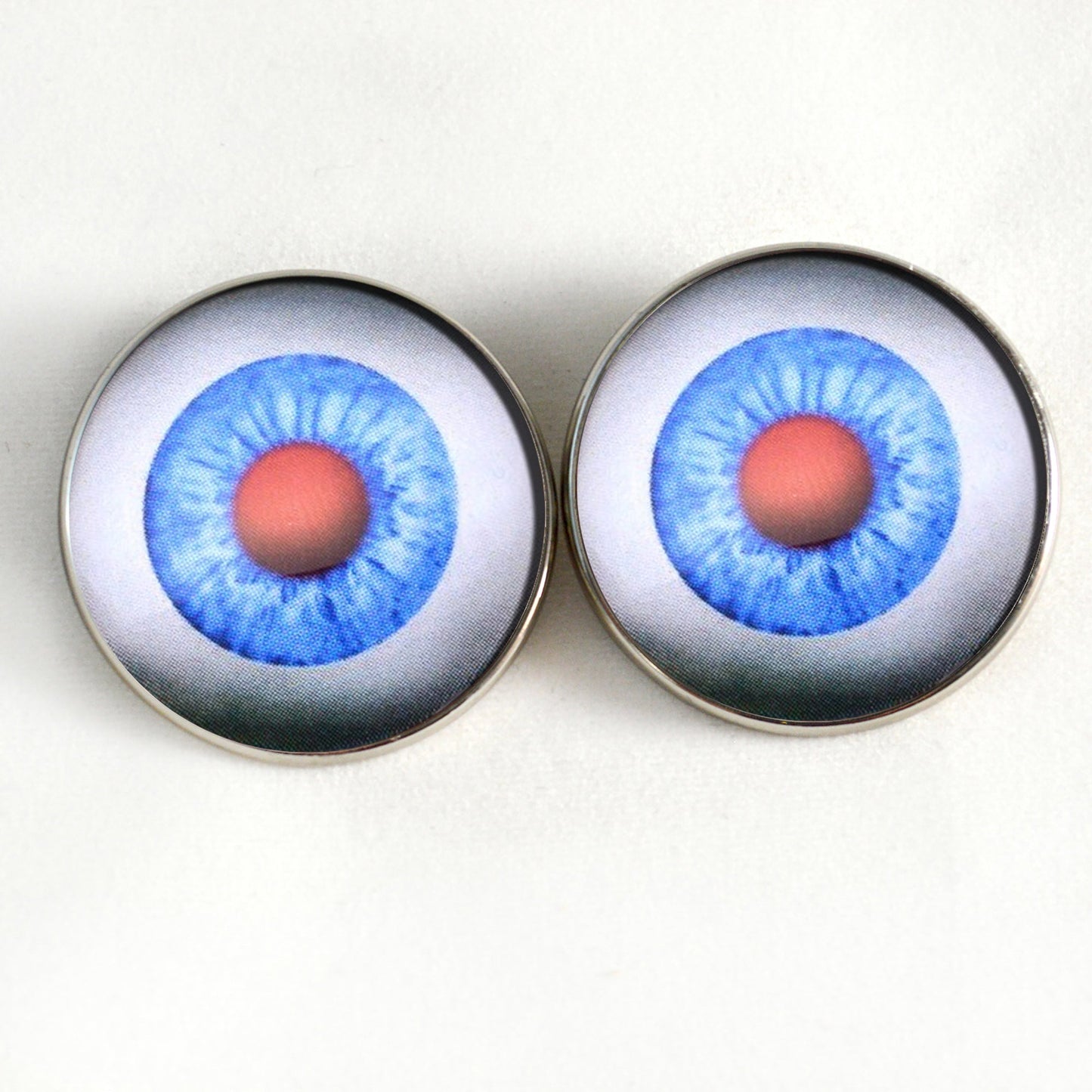 Creepy Chucky Doll Horror Sew-On Button Glass Eyes - Prismatic Fiber Arts