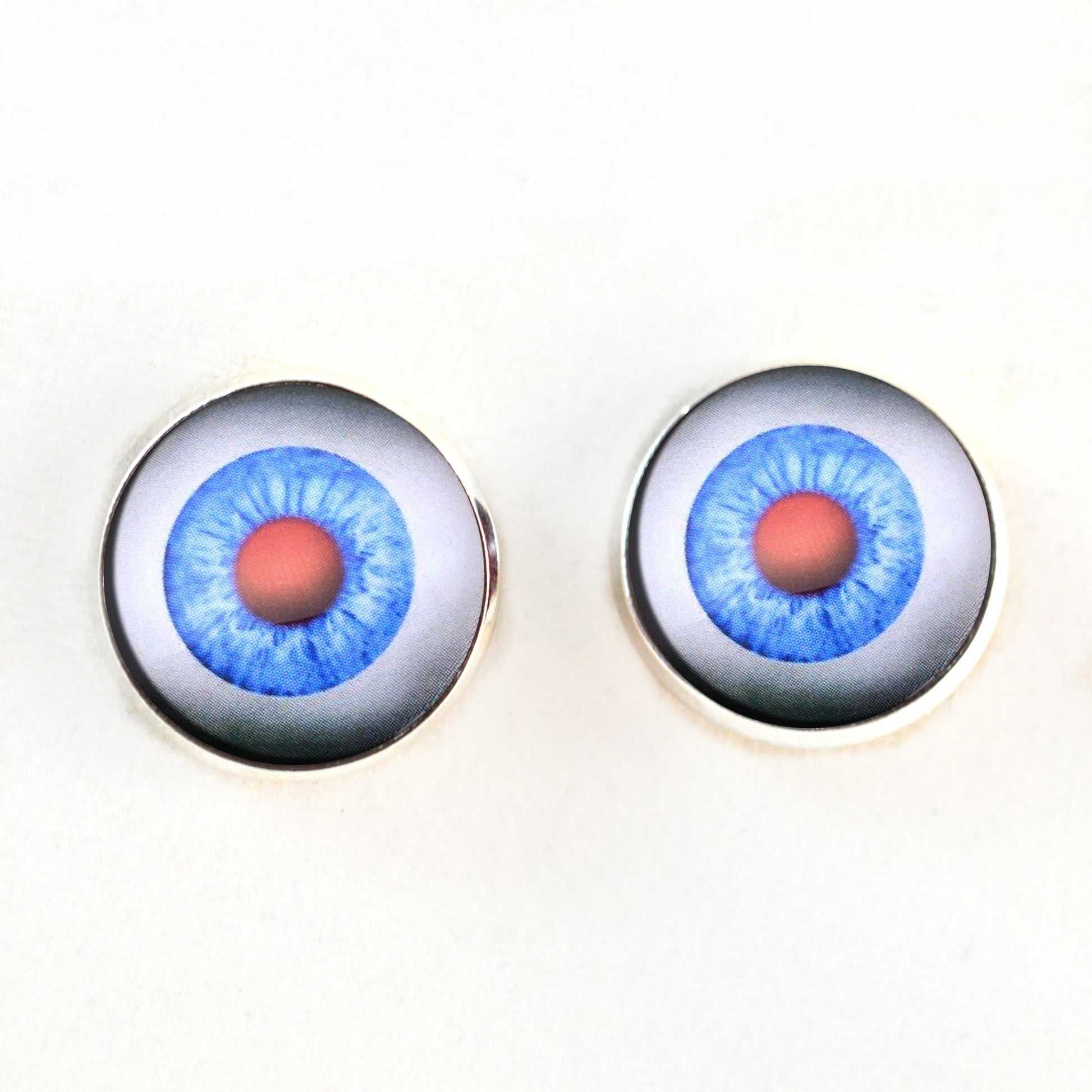 Creepy Chucky Doll Horror Sew-On Button Glass Eyes - Prismatic Fiber Arts