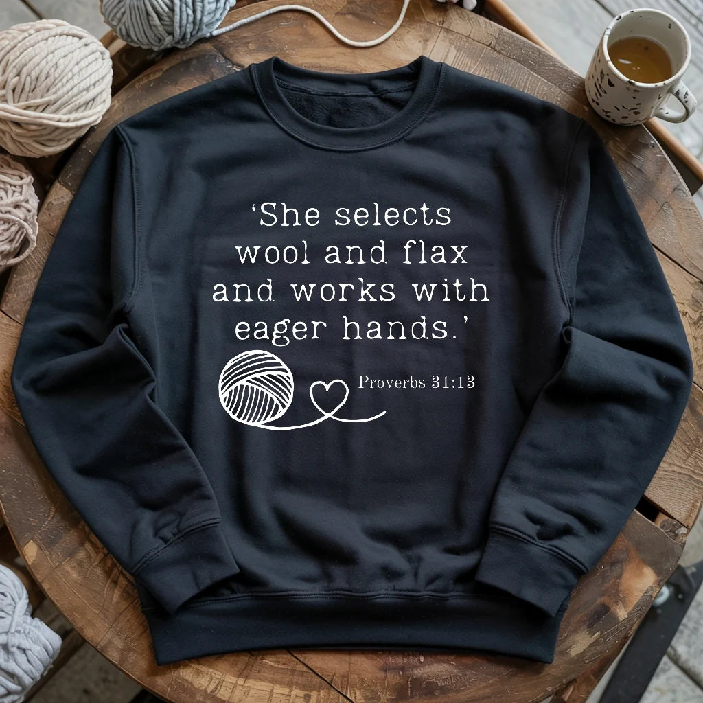 Crochet In Bible Sweatshirt - Prismatic Fiber Arts