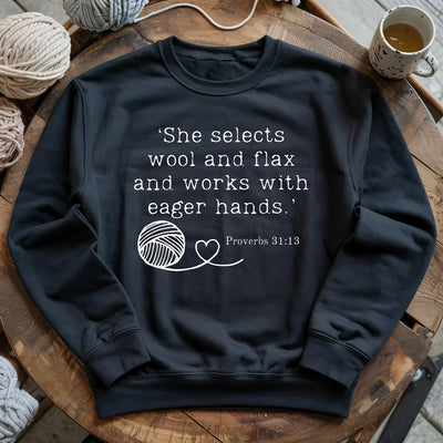 Crochet In Bible Sweatshirt - Prismatic Fiber Arts