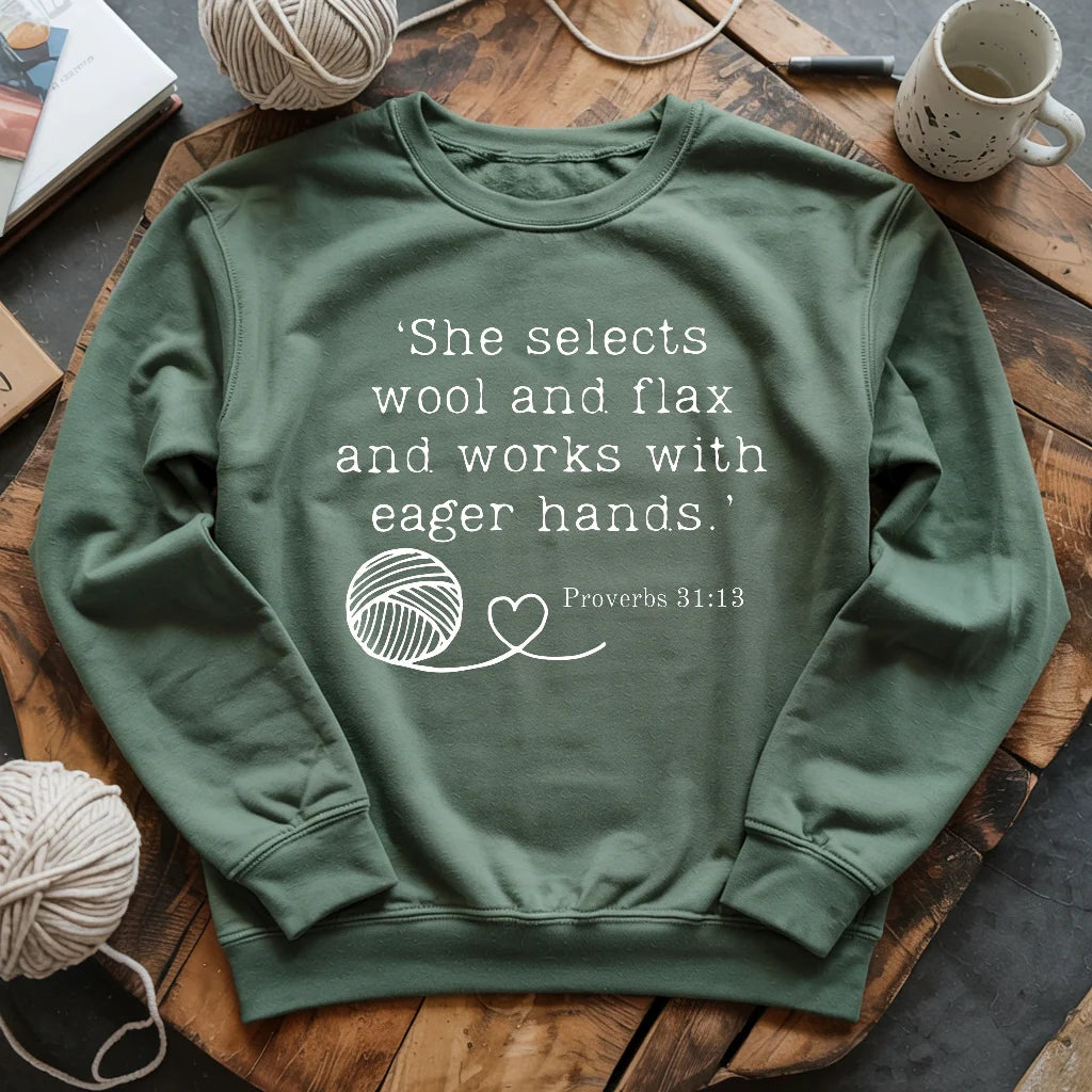 Crochet In Bible Sweatshirt - Prismatic Fiber Arts